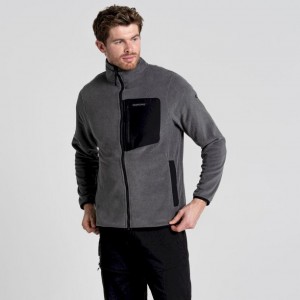 Grey Men's Craghoppers Corey Plus Fleece Jackets | AU3294DJU